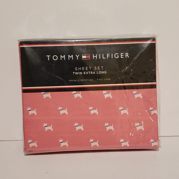 Tommy Hilfiger Black Sheet Set - Twin Extra Long - Picture 1 of 2